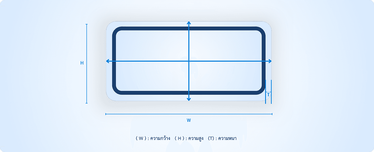 เส้นผ่าศูนย์กลางภายนอก (OD) และความหนา (T)